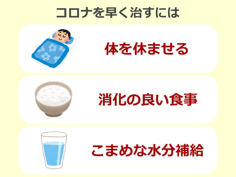 コロナを早く治すには