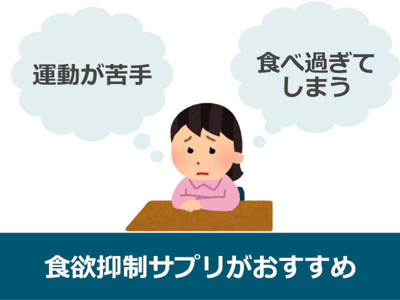 食欲抑制サプリがおすすめの人