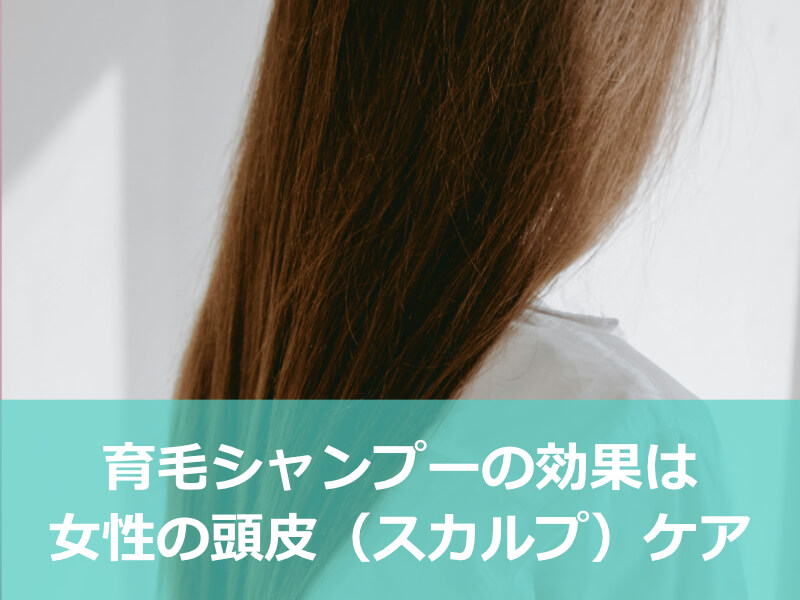育毛シャンプーの効果は女性の頭皮（スカルプ）ケア