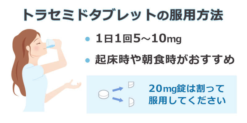 トラセミドタブレットの服用方法