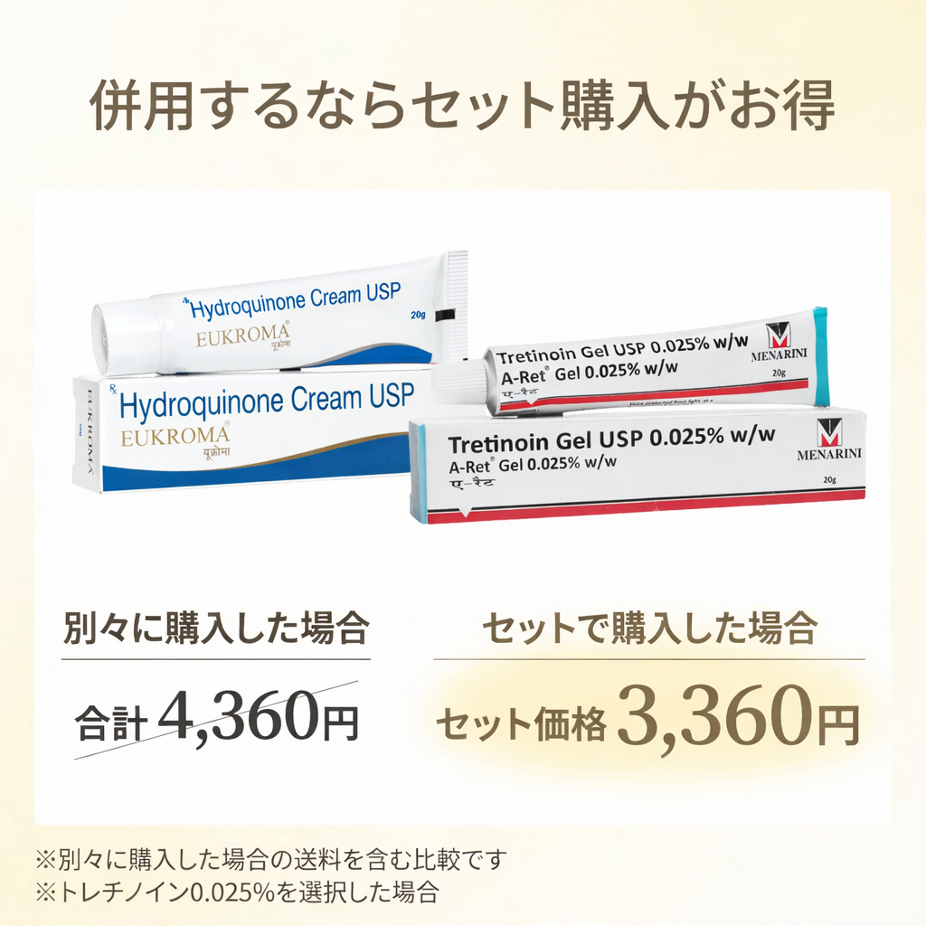 【送料無料】トレチノイン・ハイドロキノン